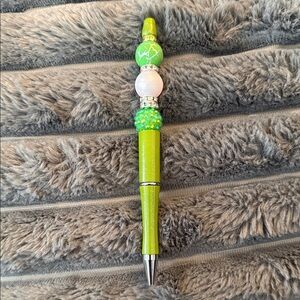 Green Beaded Pen for Arts & Crafts